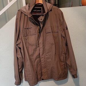 ZeroXposur Men's Tan Windbreaker Jacket
